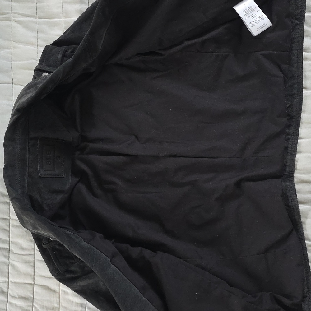 Genuine grey Leather Suede SL8 Jacket small - Picture 4 of 11